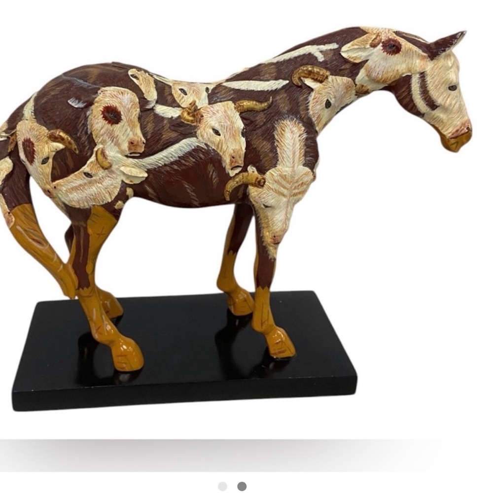 Painted Ponies Cow Pony Horse Figurine